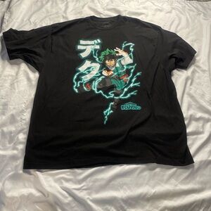 My Hero Academia Men's XXXL 3XL Deku Black Short Sleeve T-Shirt Tee Funimation